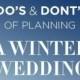 Wedding- Winter Wonderland Theme