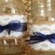 RUSTIC WEDDING DECORATIONS Burlap And Lace Mason Jar "Sleeves" Decor