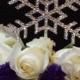 5 Inch Snowflake Wedding Cake Topper with Swarovski Crystals Rhinestone Winter Wedding Winter Themed Event Frozen
