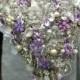 Deposit On Lavender Cascading Jeweled Brooch Bouquet -- Made To Order Wedding Brooch Bouquet