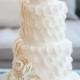 Elegant All White Wedding Cake. Bobbette & Belle Wedding Cakes