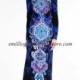 2014 EMILIO PUCCI Blue Royal Print Long-Sleeves Dress Sale