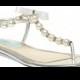 Blue by Betsey Johnson Pearl Flat Thong Sandals
