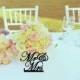 Mr and Mrs head table wedding sign