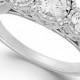 TruMiracle® Diamond Three-Stone Ring in 14k White Gold (1 ct. t.w.)