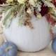 Dusty Blue And Cranberry Fall Decor