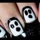 Easiest Ghost Nails Ever
