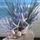Seashell Coral Centerpiece-Beach Grass-Starfish-Driftwood Coastal Table Decor