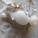 Seashell Hair Comb For Beach And Destination Weddings With Sparkly Crystal Seashells Pearls And Starfish
