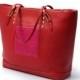 JJ Fashion's Women's Real Leather Double Straps Tote Style Bag