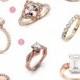 Rose Gold Engagement Rings - Polka Dot Bride