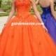 Ball Gown Strapless Tulle Floor-length Sleeveless Crystal Detailing Quinceanera Dresses
