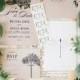 Botanic Garden Wedding Invitations Printable Template Set Of 4