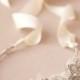 Vintage Gatsby Bridal Crystal Headpiece, Wired Rhinestone Headband, Flapper Silver Tiara, Wedding Boho Halo, Bride Pearl Ivory Flower Crown