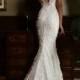 Lace Short-sleeve Merimaid Wedding Dress