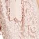 Adrianna Papell Lace Ribbon-Belt Blouson Dress