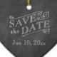 Romantic Heart Save The Date On Chalkboard