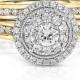 FINE JEWELRY True Love, Celebrate Romance 1 CT. T.W. Diamond 14K Yellow Gold Bridal Ring Set