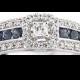 FINE JEWELRY I Said Yes 1/4 CT. T.W. Diamond & Sapphire Engagement Ring