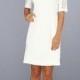 Laundry by Shelli Segal Spring Knit Dress w/ Lace Insets