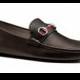 GUCCI Men's Driver Nickel Hardware Loafers Pebble Sole Shoes