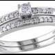 1/5 CT. T.W. Round Diamond Bridal Ring Set in Sterling Silver (GH I2-I3)