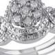 1/3 CT. T.W. Diamond Bridal Ring Set in Sterling Silver (GH I2-I3)