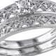 1/10 CT. T.W. Diamond Bridal Ring Set in Sterling Silver (GH I2-I3)