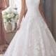 Strapless Sweetheart Lace Appliques Ball Gown Wedding Dresses