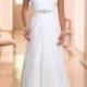 Sweetheart Criss-cross Ruched Bodice Simple Wedding Dresses