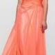 Beautiful Silk-like Chiffon A-line Halter V-neck Ruched Bodice Floor Length Prom Dress With Beadings and Rhinestones