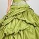 Beautiful Taffeta Ball Gown Strapless Pick-up Prom Dress