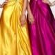 Attractive Charmeuse A-line Beaded Strapless Sweetheart Neckline Ruched Waist Prom Dress With Small Train