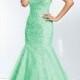 Alluring Tulle Sweetheart Neckline Floor-length Mermaid Prom Dress