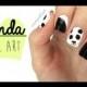 Nail Art: Fuzzy Panda Nails!