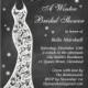 Beautiful Chalkboard Winter Bridal Shower Invite