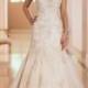 Elegant Straps Pluging V-neck Beaded Lace Wedding Dresses with Deep V-back