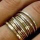 Tower Of Hanoi Stackable Rings In Gold - Beautiful Ring Photo