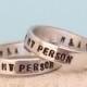 Personalized You Are My Person Rings - Beautiful Ring Photo