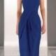 One shoulder Sweetheart Neckline Ruched Bodice Full Length Bridesmaid Dress