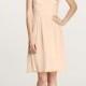 Strapless Ruched Sweetheart Knee Length Bridesmaid Dress