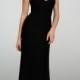 A-line Draped V-neck Bridesmaid Dress with Lace Cap Sleeve and Covered Back