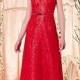 Attractive Lace & Organza & Tulle A-line Jewel Neckline Prom Dress