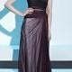 Attractive Sheath Sweetheart Neckline Natural Waist Full Length Color Block Party Dress
