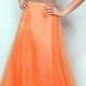 Attractive Tulle & Satin A-line Strapless Sweetheart Neckline Natural Waist Floor Length Beaded Prom Dress
