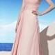 Beautiful A-line One Shouder Gathered Floor Length Evening Dress With Beadings