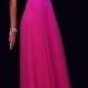 Beautiful Chiffon A-line One Shoulder Neckline Natural Waist Floor Length Sequin Prom Dress
