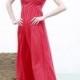 A-line Tencel & Poly Satin & Matte Silk-like Beaded Prom Dress 80652