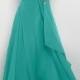 Alluring Chiffon A-line One Shoulder Neckline Ruched Floor Length Prom Gown With Beadings