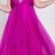 Alluring Silk Like Chiffon Halter Neckline Floor-length A-line Plus Size Prom Dress